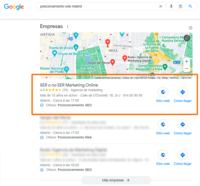 Posicionamiento seo local