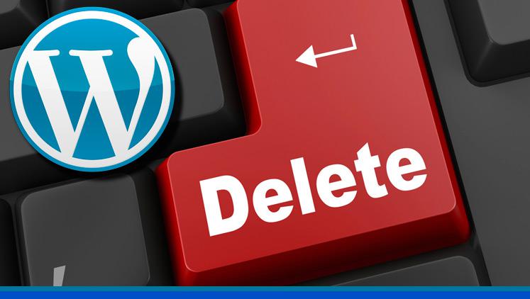borrar contenido wordpress